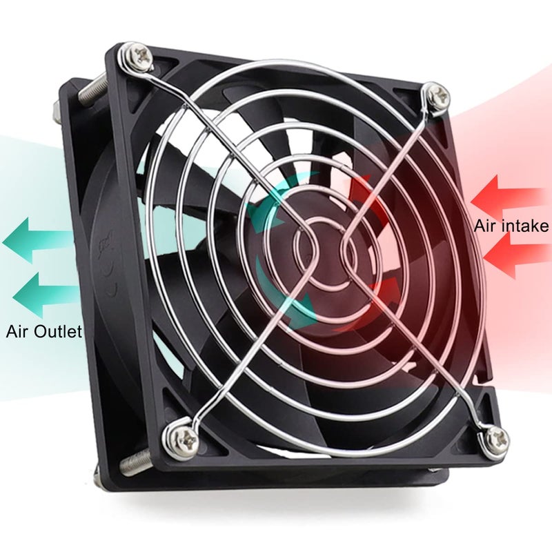 GDSTIME 92mm x 92mm x 25mm 12V Dual Ball Bearings Brushless Cooling Fan for Desktops, Laptops, Servers, Switches - Image 4